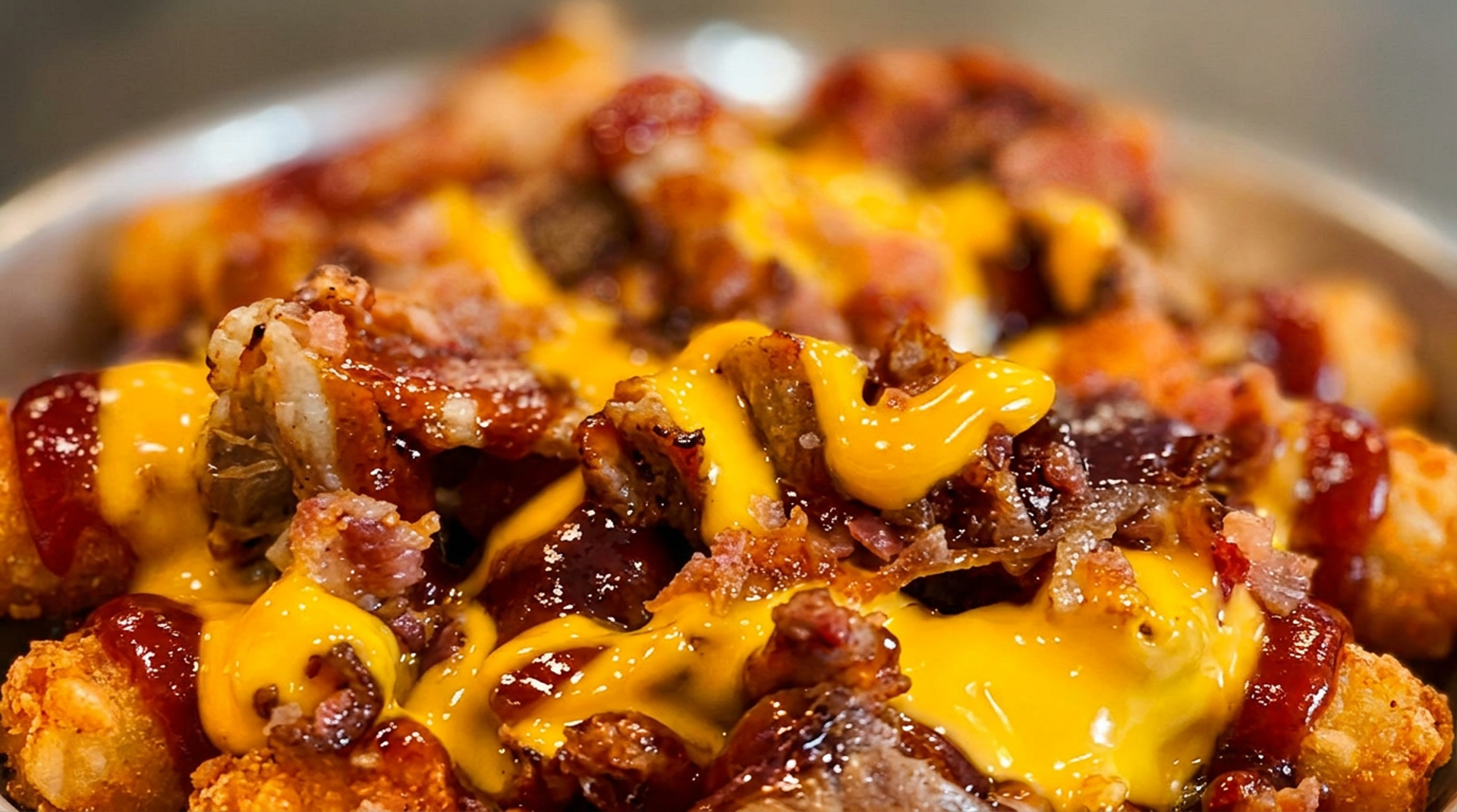 Pulled Pork Tots and wings