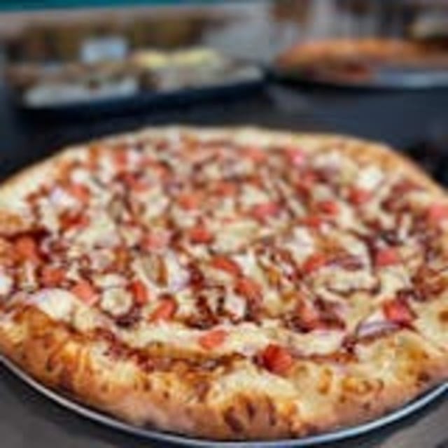 Uptown BBQ Chicken Gluten Free Pizza.