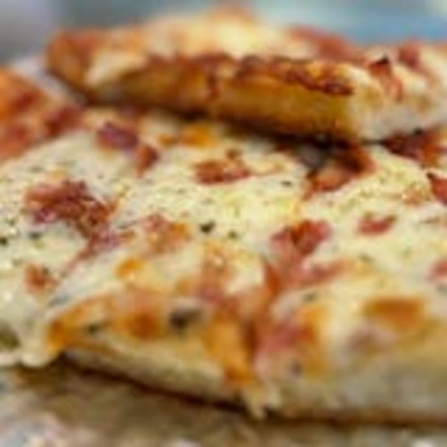 Garlic Cheese Bread with Bacon.