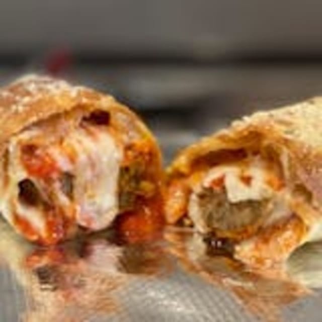 Meatball Parmigiana Hero.