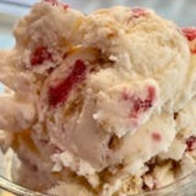 Strawberry Cheesecake Ice Cream.
