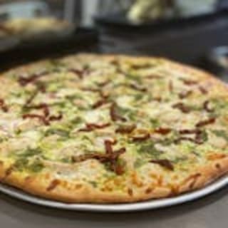 Staten Island Chicken Pesto Pizza