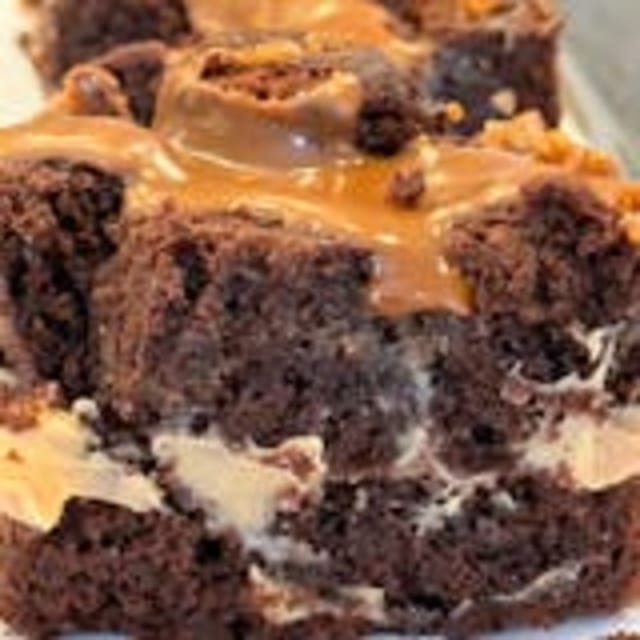 Chocolate Caramel Brownie.